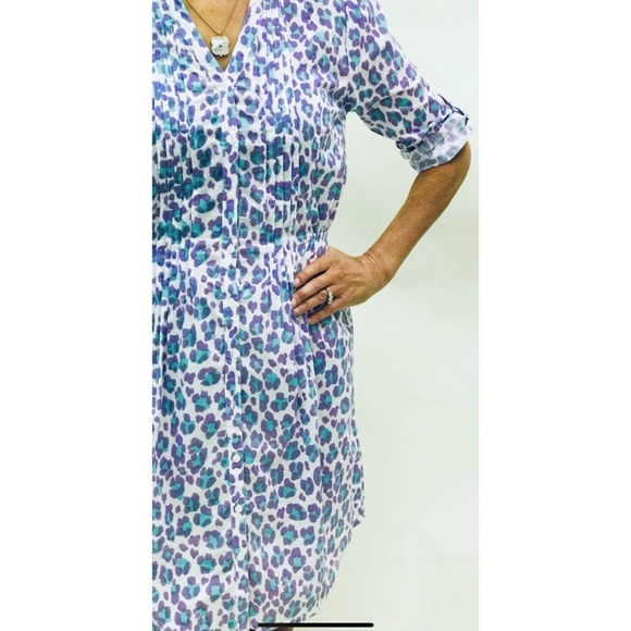 NWT Boo Gemes 'Tina' Leopard Shirtdress/Coverup - Picture 5 of 5